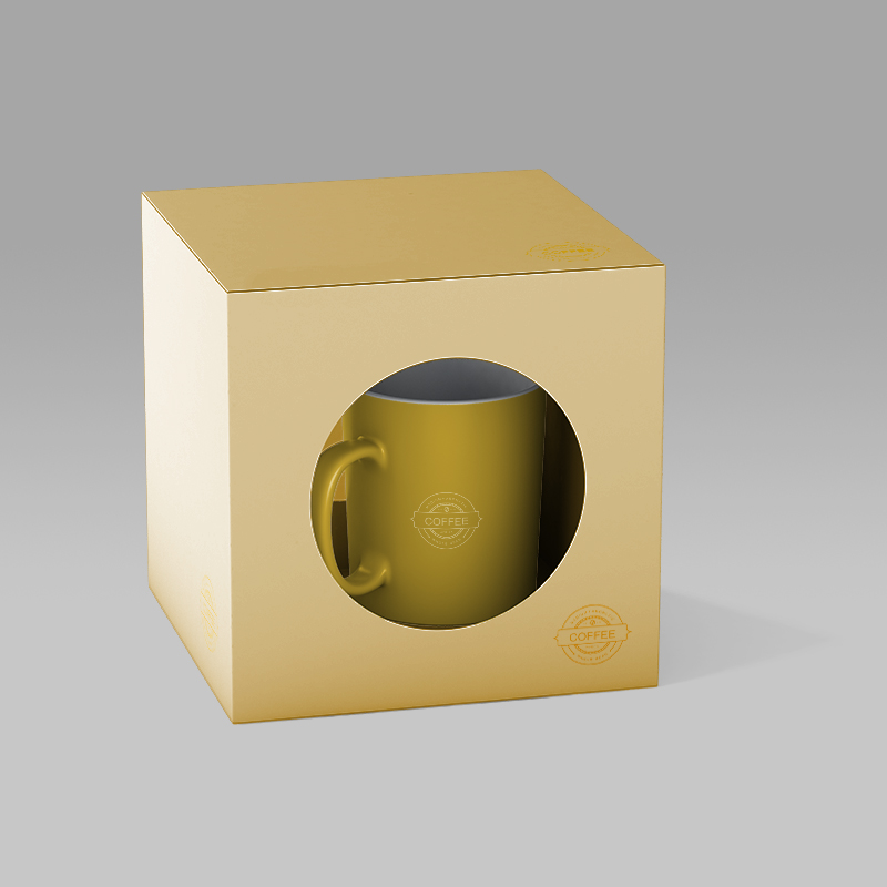 Boîtes d'emballage de tasse de café de tasse imprimée par CMJN de logo fait sur commande