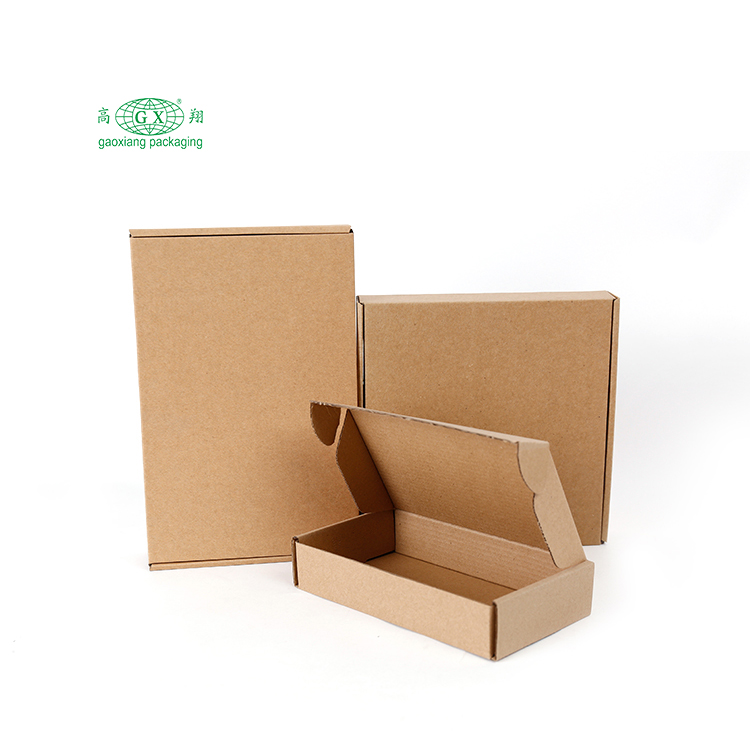 Personnalisé imprimé e flûte perruque emballage papier ordinaire carton cosmétique mailer boîte d'expédition en carton ondulé