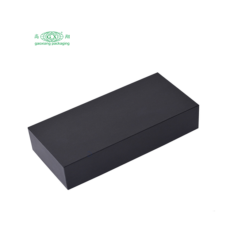 Étui d'emballage de cadeau de lunettes de logo d'or noir de prix d'usine principal fait sur commande