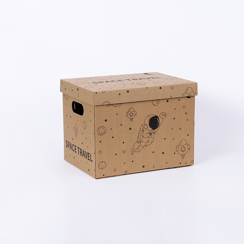 Carton mobile boîtes rondes dures valises boîtes de rangement pour vêtements stockage papier kraft carton d'expédition