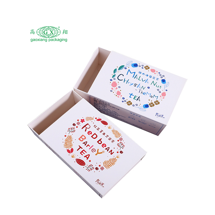 Boîte d'emballage de thé de café de luxe en carton personnalisé en gros