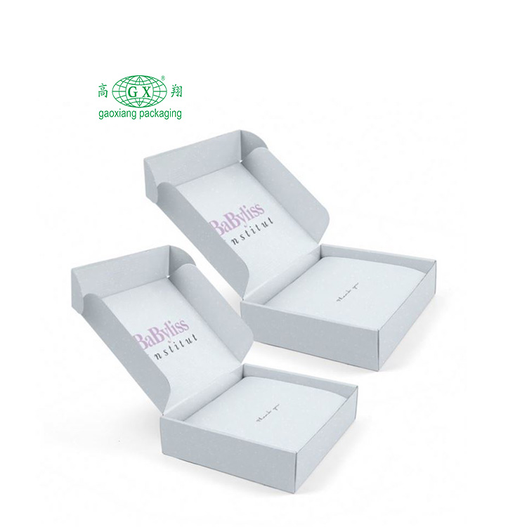 Logo personnalisé en gros imprimé mailing expédition cosmétique emballage cadeau de luxe boîte en carton ondulé