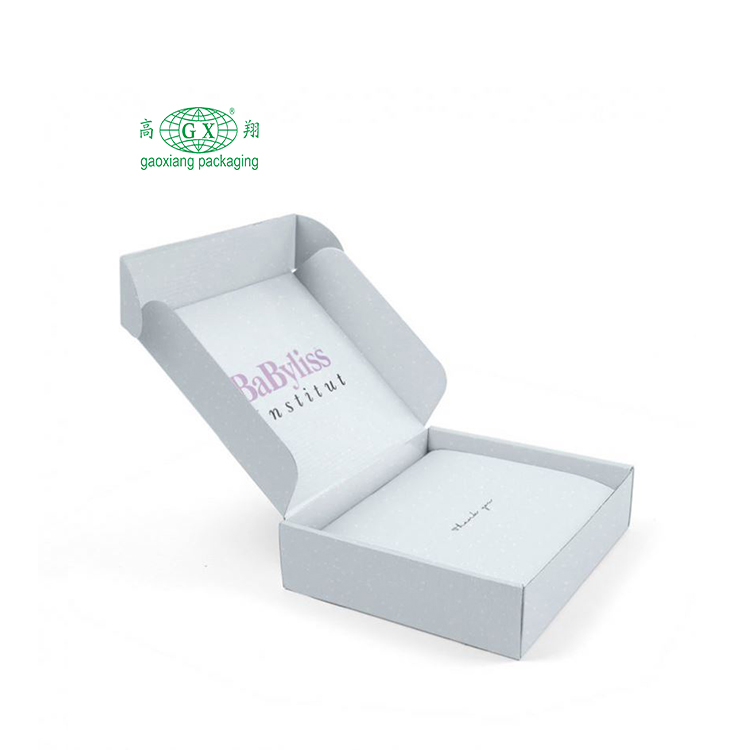 Logo personnalisé en gros imprimé mailing expédition cosmétique emballage cadeau de luxe boîte en carton ondulé