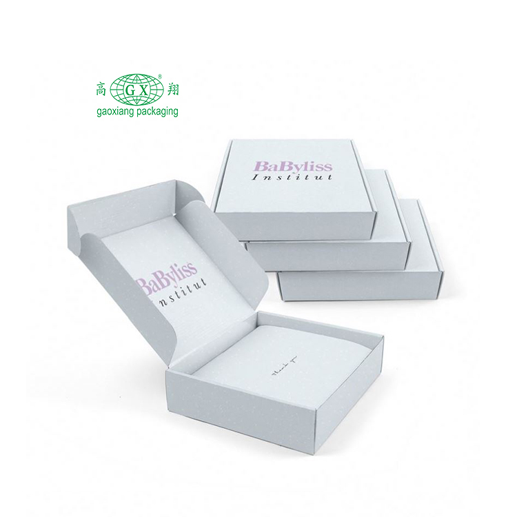 Logo personnalisé en gros imprimé mailing expédition cosmétique emballage cadeau de luxe boîte en carton ondulé