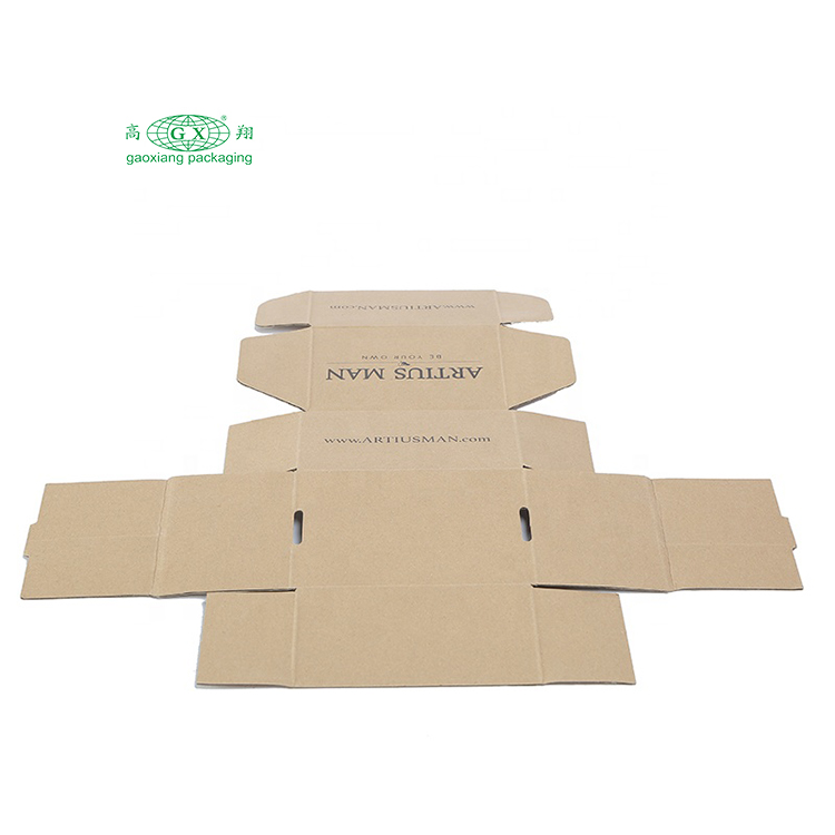 Papier personnalisé recycler les boîtes d'expédition d'emballage kraft brun imprimé boîtes d'emballage en carton ondulé