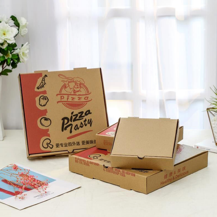 Offre spéciale boîte d'emballage de pizza personnalisée carton 6 8 10 12 14 18 pouces boîte à pizza