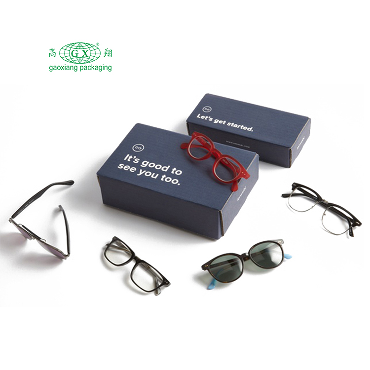 Tiroir postal personnalisé lunettes lunettes de soleil emballage boîte d'expédition en papier ondulé